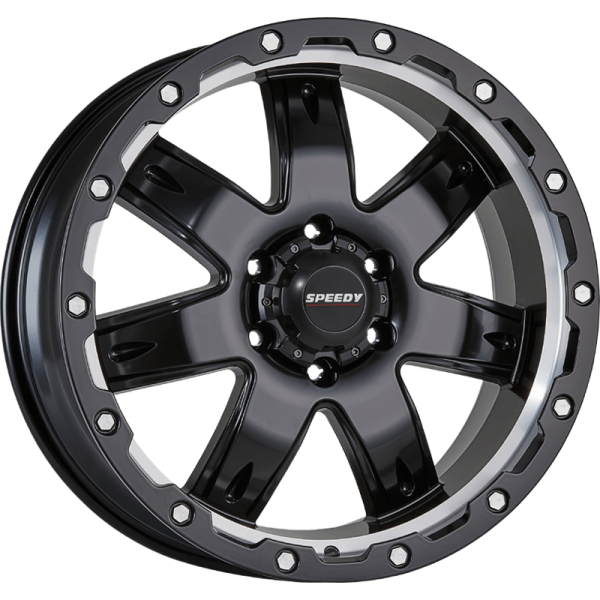 BEDROCK SATIN BLACK/SATIN MACHINED 4 WHEELS AND TYRES ONLY $1300